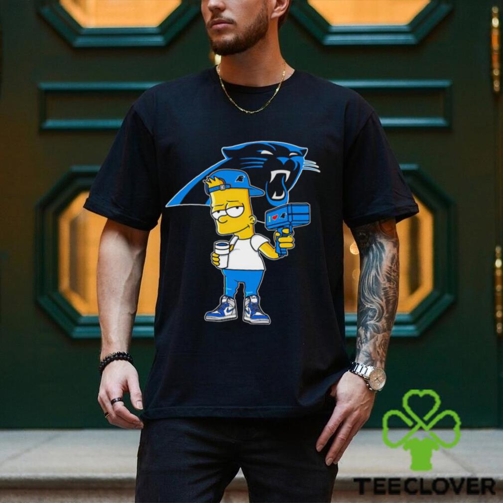 Carolina Panthers NFL X Bart Simpson cartoon shirt - Limotees