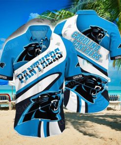 Carolina Panthers NFL Team Tropical Coconut Hot Summer Button