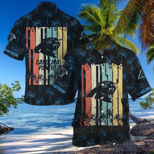 Carolina Panthers Nfl Hawaii Beach Shirt Retro Vintage Summer Short Sleeve Button Hawaiian Shirt – Family Gift Ideas That Everyone Will Enjoy