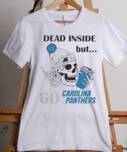 Carolina Panthers Skeleton Dead Inside But Panthers Logo T hoodie, sweater, longsleeve, shirt v-neck, t-shirt