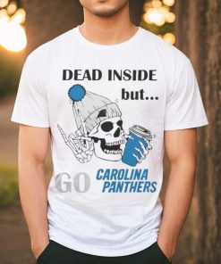 Carolina Panthers Skeleton Dead Inside But Panthers Logo T hoodie, sweater, longsleeve, shirt v-neck, t-shirt