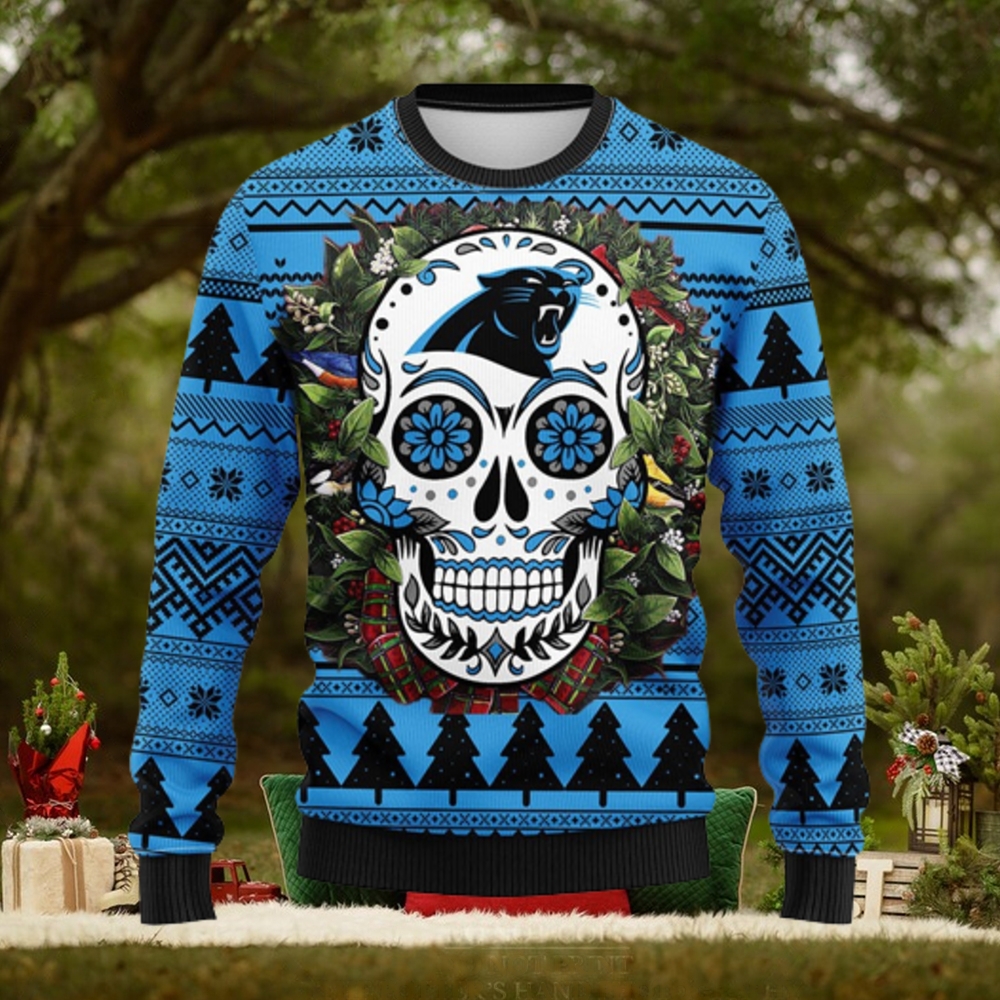 BEST Cleveland Browns Skull Flower Ugly Christmas Sweater All Over