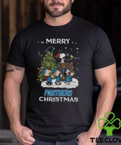 Carolina Panthers Snoopy Family Christmas Shirt