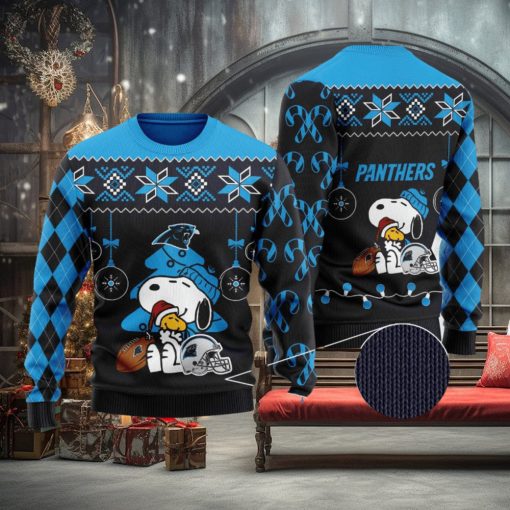 Carolina Panthers Snoopy Girl Limited Edition Men’s And Women’s Ugly Sweater For Fans