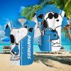 Carolina Panthers NFL Ocean Fish Tropical Beach Custom Name Hawaiian Shirt