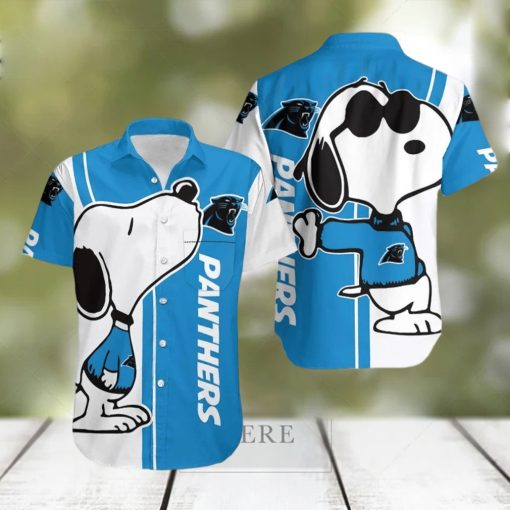 Carolina Panthers Snoopy Lover 3D Printed Hawaiian Shirt