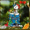 Florida State Seminoles Snoopy Christmas NCAA Ornament Custom Your Family Name