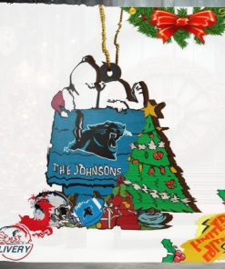 Carolina Panthers Snoopy NFL Sport Ornament Custom Name