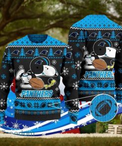 Carolina Panthers Snoopy Ugly Christmas Sweater Special Gift For Men Women