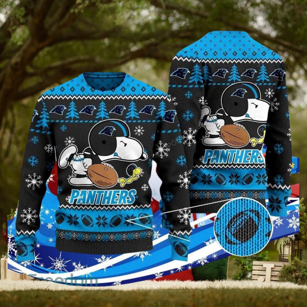 Carolina Panthers Snoopy Ugly Christmas Sweater Special Gift For Men Women Carolina Panthers Snoopy Ugly Christmas Sweater Special Gift For Men Women