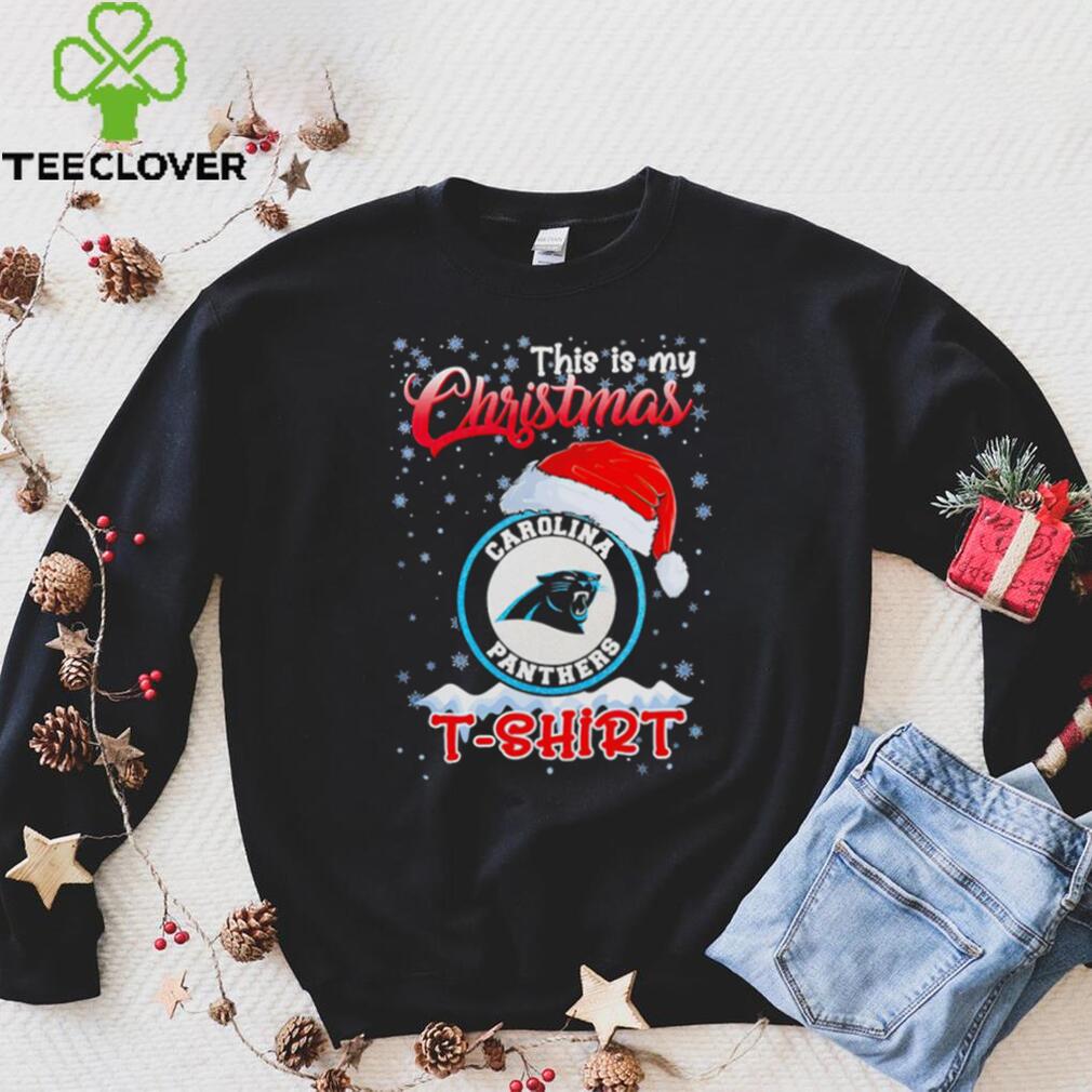 Carolina Panthers This Is My Christmas NFL t shirt Carolina Panthers This Is My Christmas NFL t shirt