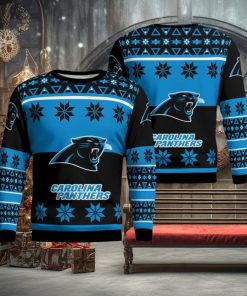 Carolina Panthers Winter Ugly Christmas AOP Sweater For Men And Women