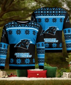 Carolina Panthers Winter Ugly Christmas AOP Sweater For Men And Women