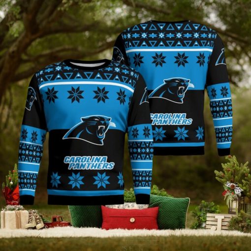 Carolina Panthers Winter Ugly Christmas AOP Sweater For Men And Women