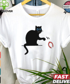 Carolina Panthers black cat push Chicago Bears logo shirt