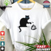 Carolina Panthers black cat push New York Giants logo shirt