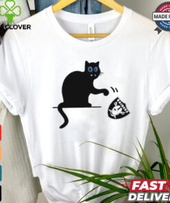 Carolina Panthers black cat push Las Vegas Raiders logo shirt
