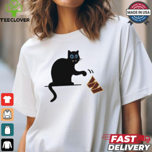 Carolina Panthers black cat push Washington Commanders shirt