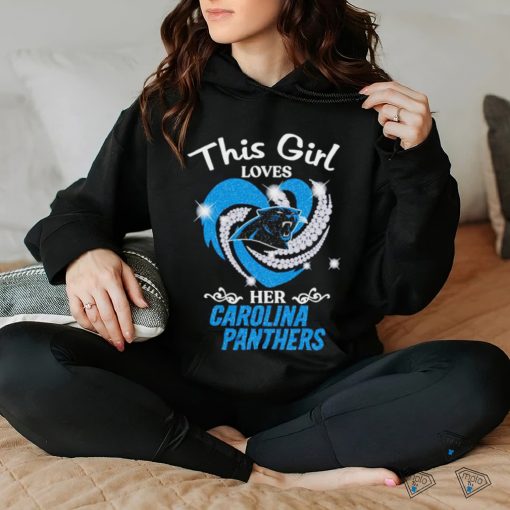 Carolina Panthers this girl loves football hoodie, sweater, longsleeve, shirt v-neck, t-shirt