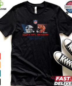 Carolina Panthers vs Cincinnati Bengals NFL season week 4 2024 shirt