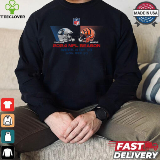 Carolina Panthers vs Cincinnati Bengals NFL season week 4 2024 shirt