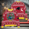 New England Patriots x Grinch NFL Dr. Seuss How the Grinch Stole Christmas with Super Bowl Trophy Ugly Christmas Sweater Red