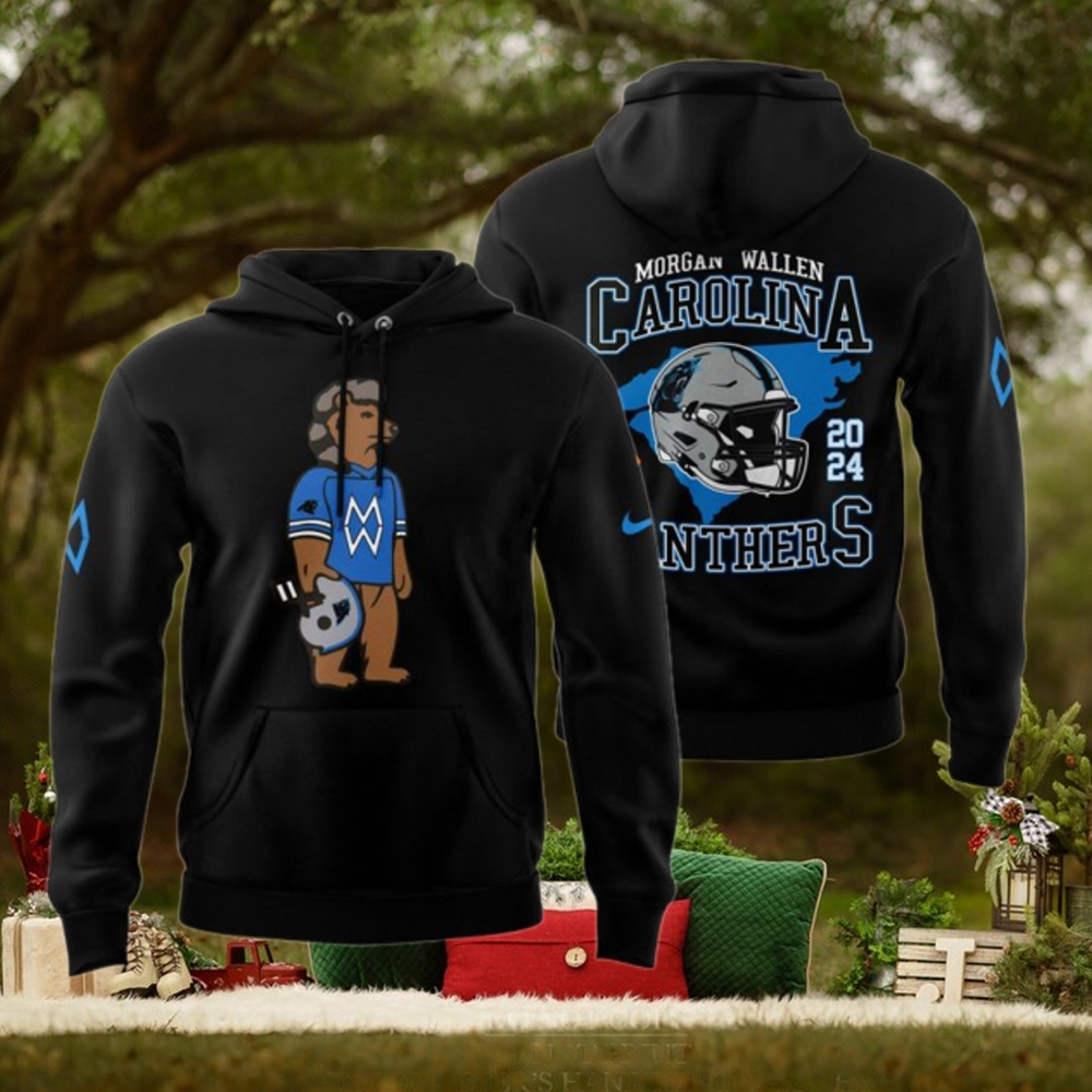 Carolina Panthers x Morgan Wallen 2024 Black Hoodie1