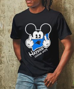 Carolina panthers haters gonna hate mickey mouse shirt