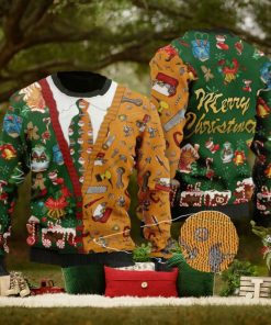Carpenter 3d Christmas Ugly Wool Knitted Sweater