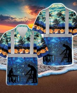 Carpenter Tropical Hawaiian Shirt Summer Holiday Gift