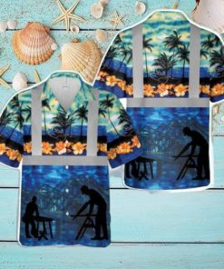 Carpenter Tropical Hawaiian Shirt Summer Holiday Gift