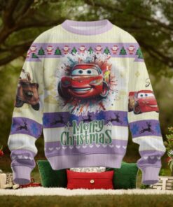Cars Colorful Speed Mcqueen Lightning Fast Mater Strong Ugly Christmas Sweater