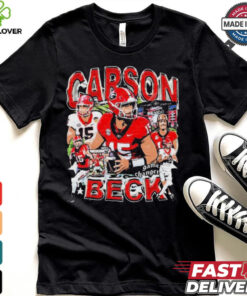 Carson Beck #15 Georgia Bulldogs football Graphic t shirt