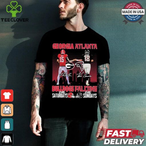 Carson Beck Georgia Bulldogs On Saturdays X Kirk Cousins Atlanta Falcons On Sundays Shirt