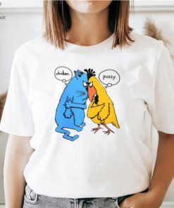 Cartoon Chicken Pussy Single Stitch T Shirt