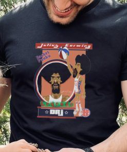 Cartoon Design Dr J Julius Erving Basketball shirt