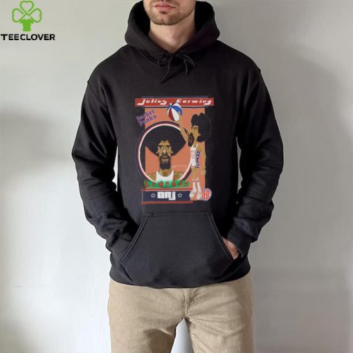 Cartoon Design Dr J Julius Erving Basketball shirt