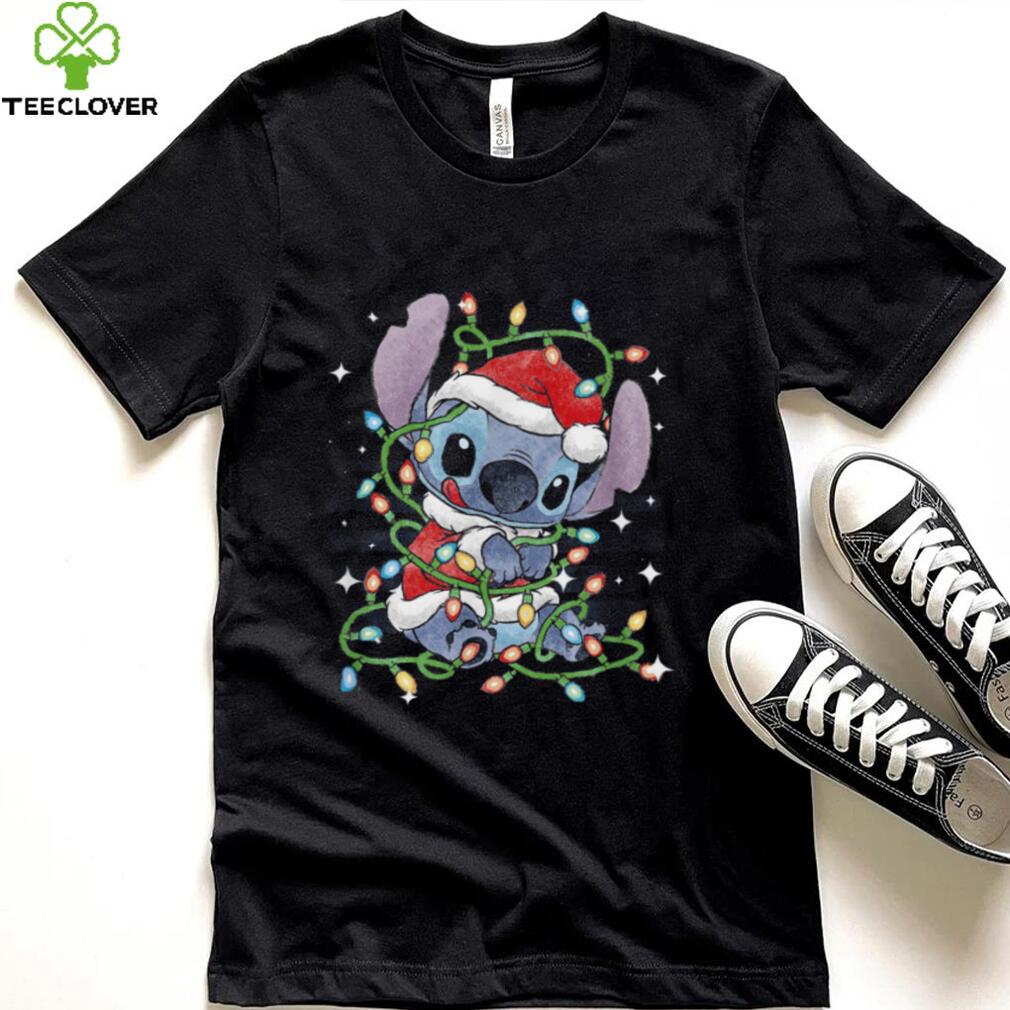 Cartoon Design Santa Hat Present Holiday Stitch Christmas Sweatshirt Cartoon Design Santa Hat Present Holiday Stitch Christmas Sweatshirt