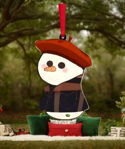 Cartoon Snowman ,Custom Xmas Ornament