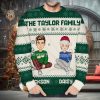 Christmas Led Light Family Funny   Personalized Ugly Sweater
