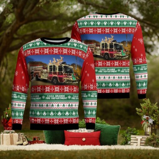 Casa Grande Arizona Casa Grande Fire Department Christmas Ugly Christmas Sweater Unique Christmas Gift