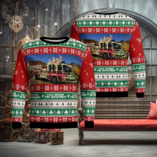 Casa Grande Arizona Casa Grande Fire Department Christmas Ugly Christmas Sweater Unique Christmas Gift