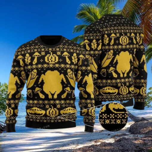 Casespring Turkey Thanksgiving Christmas Ugly Sweater Mens