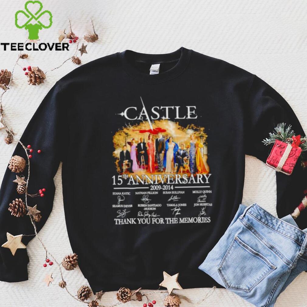 Castle 15th anniversary 2009 2014 thank you for the memories shirt Castle 15th anniversary 2009 2014 thank you for the memories shirt