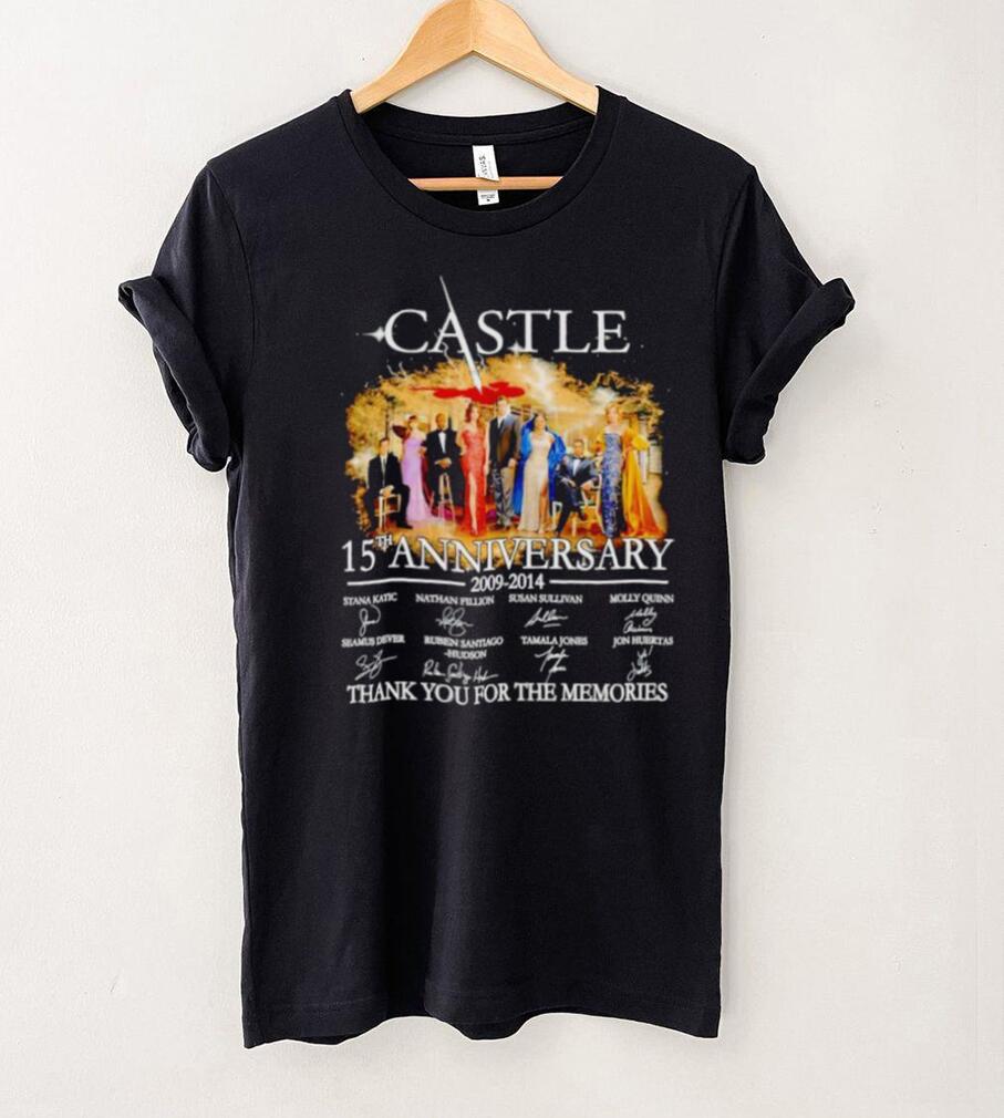 Castle 15th anniversary 2009 2014 thank you for the memories shirt Castle 15th anniversary 2009 2014 thank you for the memories shirt
