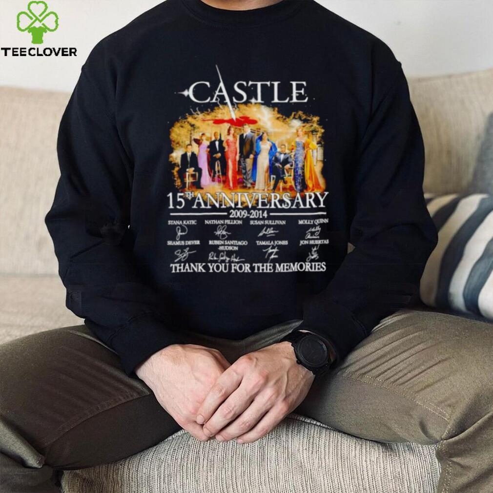 Castle 15th anniversary 2009 2014 thank you for the memories shirt Castle 15th anniversary 2009 2014 thank you for the memories shirt