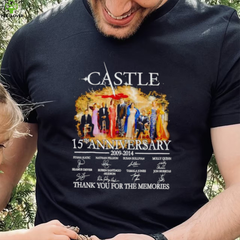 Castle 15th anniversary 2009 2014 thank you for the memories shirt Castle 15th anniversary 2009 2014 thank you for the memories shirt