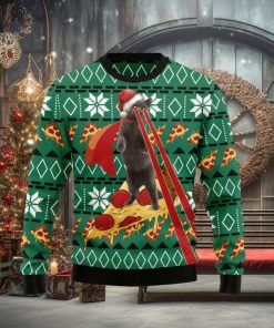 Cat And Pizza Funny Ugly Christmas Sweater