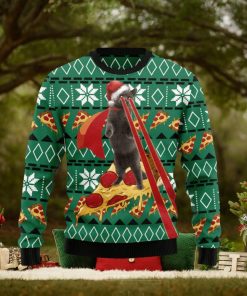 Cat And Pizza Funny Ugly Christmas Sweater