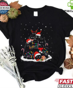 Cat Black Cat Christmas Tree Shirt Recovered 3 Cat Black Cat Christmas Tree Shirt Recovered